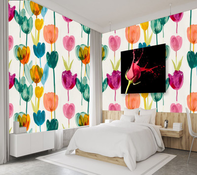 We Kreate Vinyl Historical Places Multicolor Wallpaper(L x W: 250 cm x 45 cm)