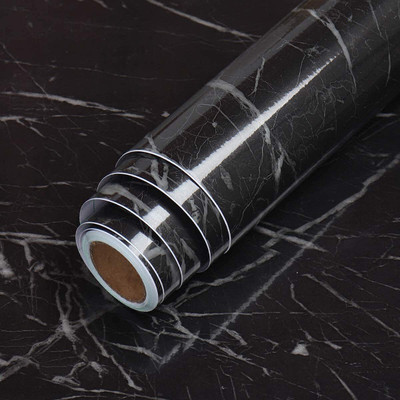 globalkart impex Vinyl Abstract Black Wallpaper(L x W: 200 cm x 60 cm)