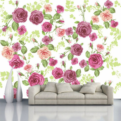 Walldaddyy Vinyl Floral & Botanical Multicolor Wallpaper(L x W: 228 cm x 40 cm)