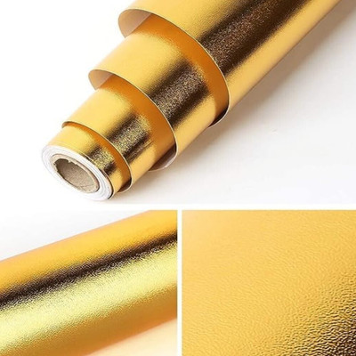 Wallmonks Foils Classics Gold Wallpaper(L x W: 200 cm x 60 cm)