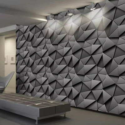 Jas Enterprise Vinyl Abstract Black Wallpaper(L x W: 300 cm x 45 cm)