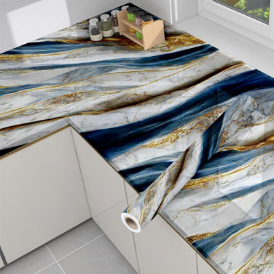 HGC Abstract Blue Wallpaper(200 cm x 60 cm)