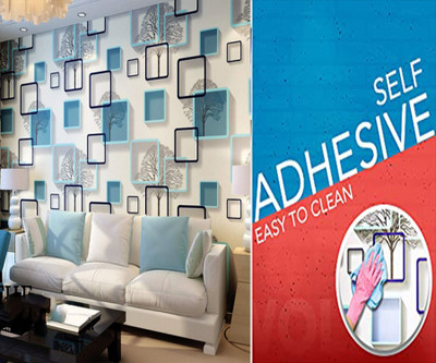 Guru Production Vinyl Decorative Multicolor Wallpaper(L x W: 500 cm x 45 cm)