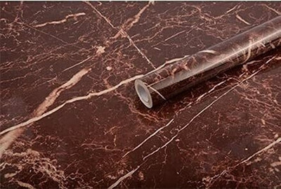 La Mejilla Vinyl Abstract Brown Wallpaper(L x W: 60 cm x 200 cm)