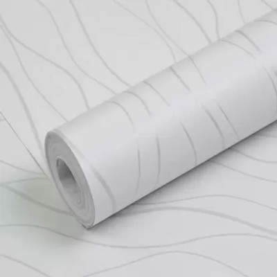 Pringo Vinyl Classics White Wallpaper(L x W: 500 cm x 45 cm)