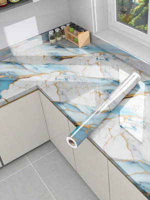 Onbet Vinyl Classics Blue Wallpaper(L x W: 200 cm x 60 cm)