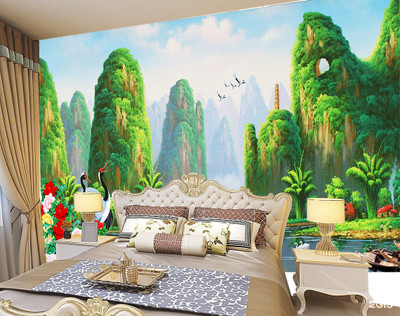 Crative Design Abstract Multicolor Wallpaper(90 cm x 16 cm)