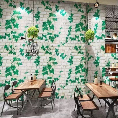 Uratech Vinyl Abstract Green Wallpaper(L x W: 500 cm x 45 cm)