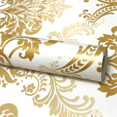 NuWallpaper Vinyl Abstract Gold Wallpaper(L x W: 1000 cm x 45 cm)