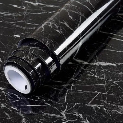 laheri Vinyl Thrillers Black Wallpaper(L x W: 200 cm x 60 cm)
