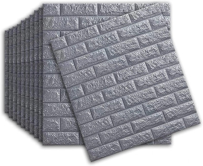 AaruBhakti Classics Grey Wallpaper(77 cm x 70 cm, Pack of 4)