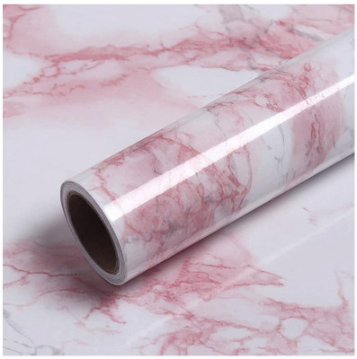 Kingmart Paper Classics Pink Wallpaper(L x W: 200 cm x 60 cm)