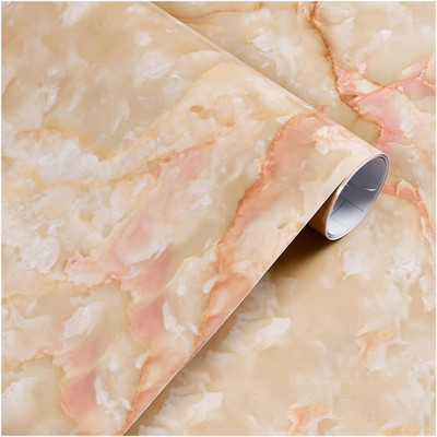 NEHIK ENTERPRISE Vinyl Abstract Pink Wallpaper(L x W: 60 cm x 200 cm)