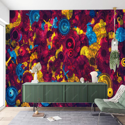 Zedexgraphics Abstract Multicolor Wallpaper(127 cm x 40 cm)