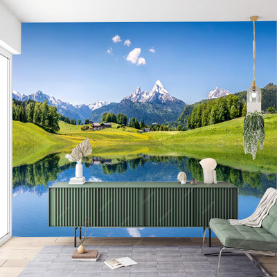 Crative Design Vinyl Abstract Multicolor Wallpaper(L x W: 244 cm x 41 cm)