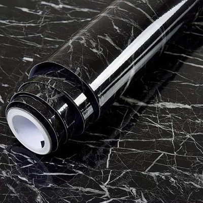 Darsh Enterprise Abstract Black Wallpaper(200 cm x 60 cm)