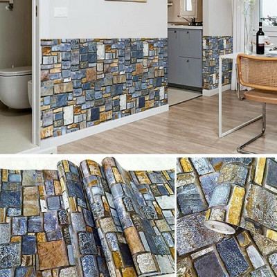 CozyDecor Architecture Multicolor Wallpaper(300 cm x 60 cm)