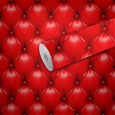 B N PRINT Abstract Red Wallpaper(244 cm x 40 cm)