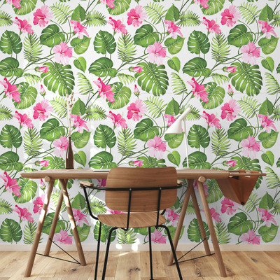 Wallmonks 200 cm Leaves Self Adhesive Sticker(Pack of 1)