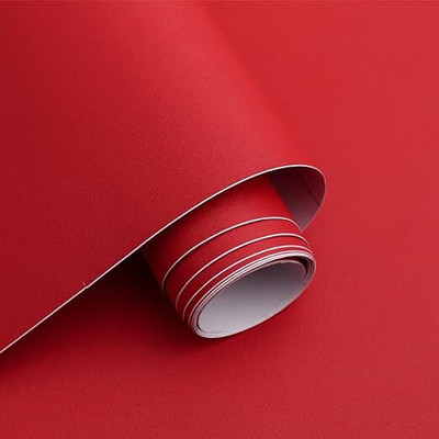 SUPERFAB Decorative Red Wallpaper(121.92 cm x 60 cm)