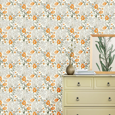 Guru Production Architecture Yellow Wallpaper(244 cm x 41 cm)