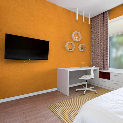 Wallmonks Vinyl Classics Gold Wallpaper(L x W: 45 cm x 500 cm)