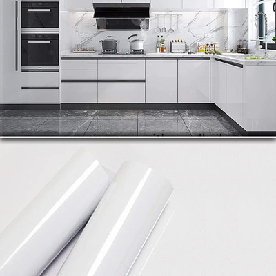 Walper Foils, Paper Abstract White Wallpaper(L x W: 200 cm x 60 cm)