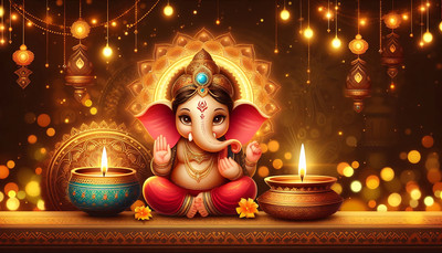 illusion Religious Multicolor Wallpaper(45 cm x 33 cm)