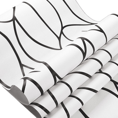 SV collections Vinyl Decorative Black Wallpaper(L x W: 600 cm x 45 cm)