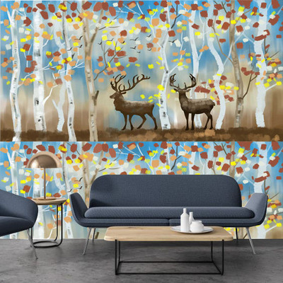Zedexgraphics Decorative Multicolor Wallpaper(127 cm x 40 cm)