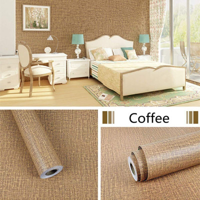 Uratech Vinyl Abstract Brown Wallpaper(L x W: 500 cm x 45 cm, Pack of 3)