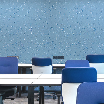 Jaychan Vinyl Art & Paintings Blue Wallpaper(L x W: 300 cm x 45 cm)