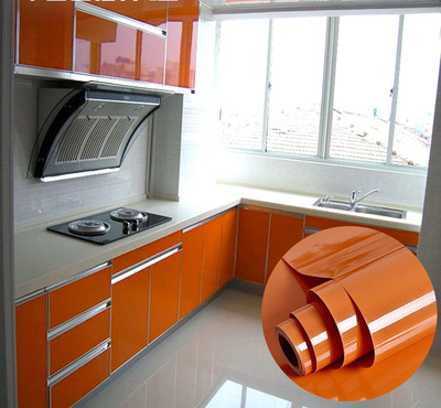 SUPERFAB Decorative Orange Wallpaper(139.7 cm x 60 cm)