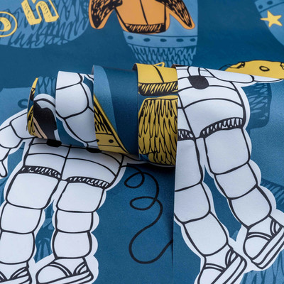 pixer Vinyl Sci-fi Multicolor Wallpaper(L x W: 600 cm x 40 cm)