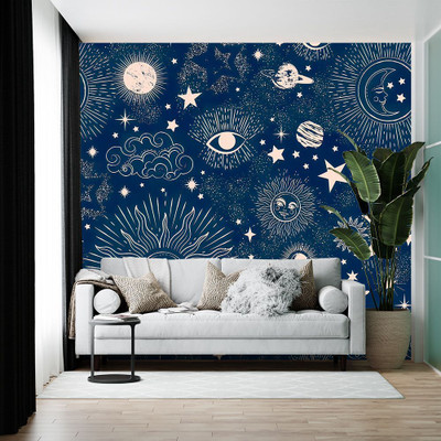 wallpics Vinyl Abstract Multicolor Wallpaper(L x W: 200 cm x 35 cm)