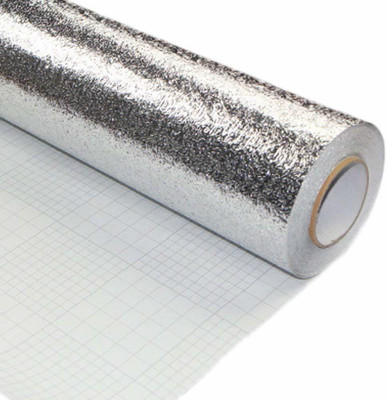 Uratech Foils Decorative Silver Wallpaper(L x W: 200 cm x 60 cm)