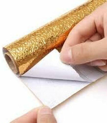 vintaze Foils Decorative Gold Wallpaper(L x W: 200 cm x 60 cm)