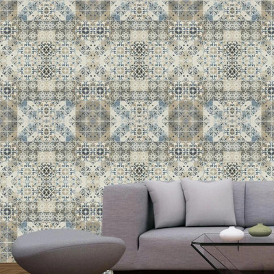 PRINIX Decor Vinyl Abstract Multicolor Wallpaper(L x W: 240 cm x 40 cm, Pack of 2)