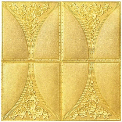 UTHAPI Architecture Gold Wallpaper(70 cm x 70 cm)