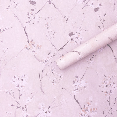 HOMEMATES 304.8 cm Removable Peel and Wallpaper 45x 304.8 cm ( Pink) Self Adhesive Sticker(Pack of 1)
