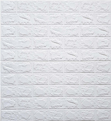 Jiyan Enterprise Architecture White Wallpaper(77 cm x 70 cm, Pack of 10)