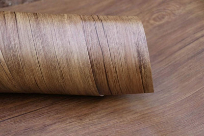 WALLNEST Vinyl Decorative Brown Wallpaper(L x W: 30.48 cm x 243.84 cm)