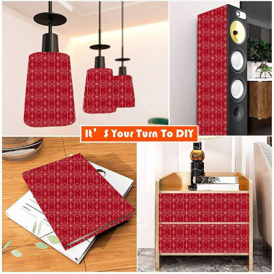 wallpics Vinyl Abstract Multicolor Wallpaper(L x W: 45 cm x 200 cm)