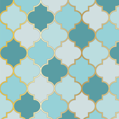 PrintCrown Vinyl Architecture Blue Wallpaper(L x W: 244 cm x 41 cm)