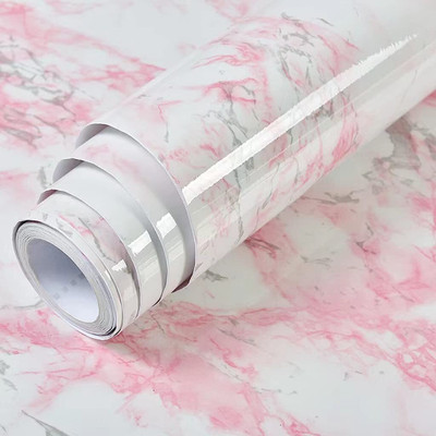 Kingmart Paper Classics Pink, White Wallpaper(L x W: 200 cm x 60 cm)