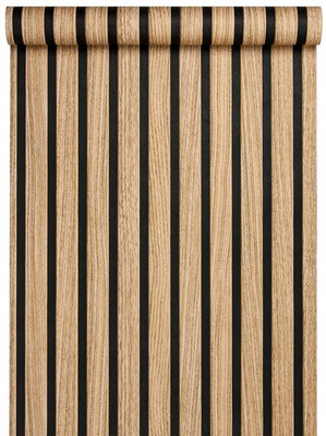 AURORA SHOPPE Vinyl Decorative Brown Wallpaper(L x W: 400 cm x 45 cm)