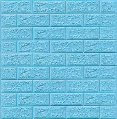 BDM Vinyl Abstract Blue Wallpaper(L x W: 70 cm x 77 cm)
