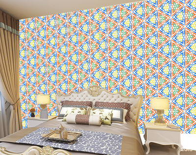 Zedexgraphics Abstract Multicolor Wallpaper(244 cm x 41 cm)