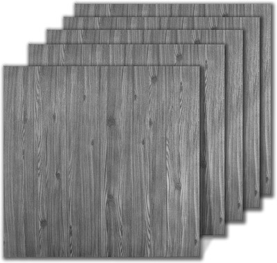 DVH Vinyl Decorative Grey Wallpaper(L x W: 70 cm x 77 cm)