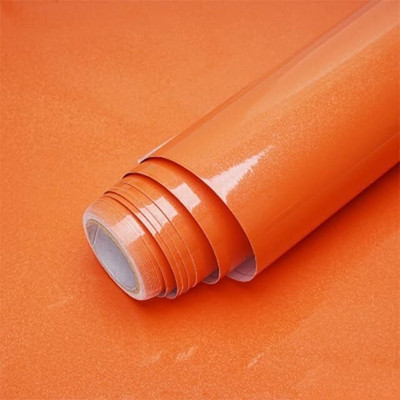 SUPERFAB Decorative Orange Wallpaper(121.92 cm x 60 cm)